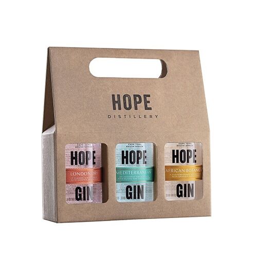 Hope on Hopkins Distillery Gin Geschenk-Set (3x200ml)