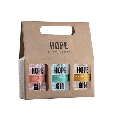 Hope on Hopkins Distillery Gin Geschenk-Set (3x200ml)
