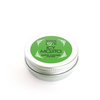 Bougie de massage, 30 ml - Mojito glacé 4