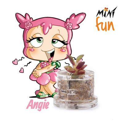 Minì Box Fun - Angie - Mini planta para románticos y personas sensibles