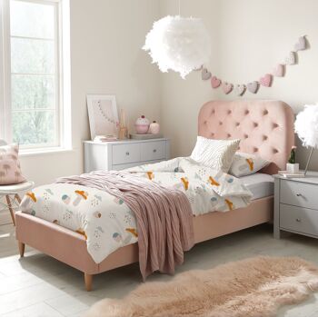 Linge de lit premium pour enfants "Nordic - Autumn" en pur coton - motif imprimé des deux côtés - 135 x 200 cm / 80 x 80 cm 4