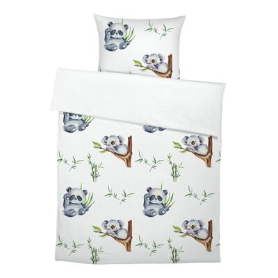 “Koala Signature Collection by Ana Snider” Premium Pure Cotton Children's Bed Linen - White - 100 x 135 cm / 40 x 60 cm