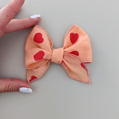 Melon heart hair clip