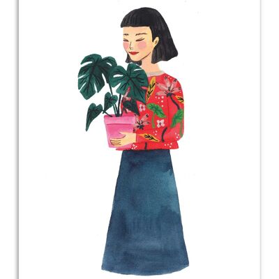 Art-Poster - Plants lady - Ploypisut
