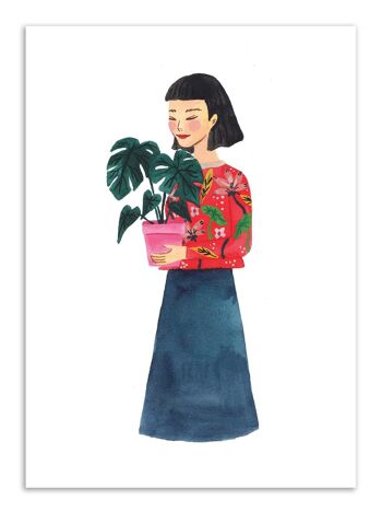 Art-Poster - Plants lady - Ploypisut 1