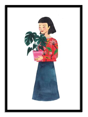 Art-Poster - Plants lady - Ploypisut 3