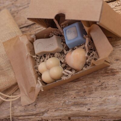 The small box of guest soaps
