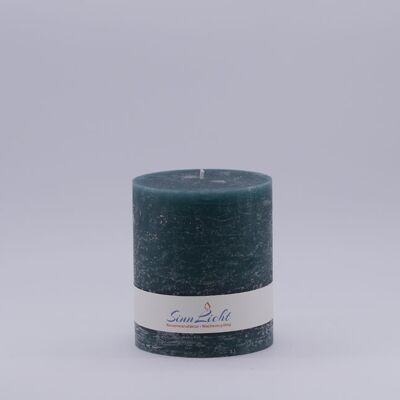 Pillar candle petrol rustic | Diameter approx. 94, height approx. 105