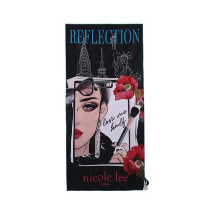 BEACH TOWEL WITH PRINT - Love Me Half