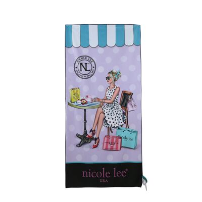 BEACH TOWEL WITH PRINT - Tea Time Me Time