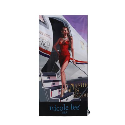 BEACH TOWEL WITH PRINT - Travel In Fashion