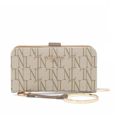 FASHION "NL" ZIPPER WALLET - Deep Taupe