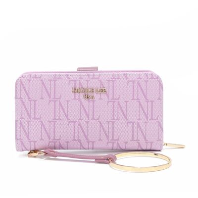 FASHION "NL" ZIPPER WALLET - Purple