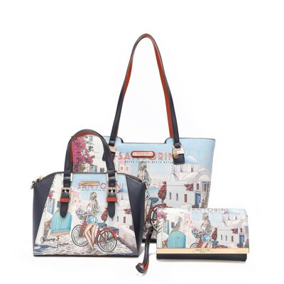 STAIRWAY TO HEAVEN 3 PIECE SET (Shopper, Mini Crossbody Bag, Pencil Case)
