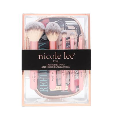 MAKEUP BRUSH SET WITH CASE - Love Me Half