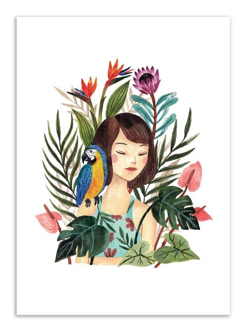 Art-Poster - Tropical girl - Ploypisut