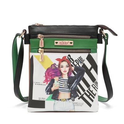 DOUBLE-ZIP NIKKY CROSSBODY BAG - College Girl