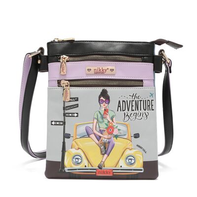BANDOLERA NIKKY CON DOBLE CREMALLERA - Fun Begins