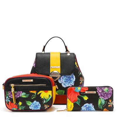 3 PIECE SET "BE MY VALENTINE" (BACKPACK, CROSSBODY BAG, WALLET)