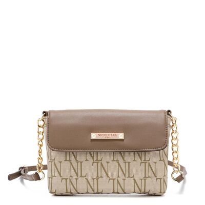 "PRISCILLA" CROSSBODY BAG - Brown