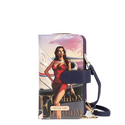 FUNDA DE MOVIL PLEGABLE CON FUNCIÓN DE BANDOLERA - Travel In Fashion