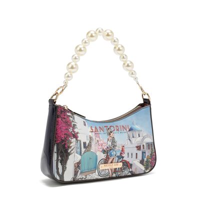 SHOULDER BAG WITH PEARL HANDLE - Be My Valentine