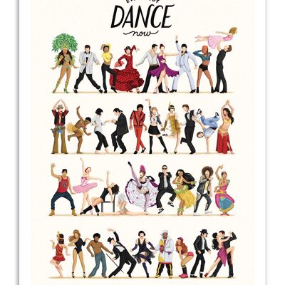Poster d'arte - Tutti ballano ora - Nour Tohme-A3