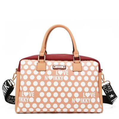 BOLSO SATCHEL "DOTTIE" - Beige