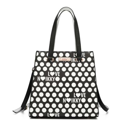 DOTTIE TOTE BAG - Black