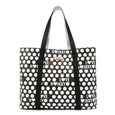 BOLSO SHOPPER "DOTTIE" - Negro