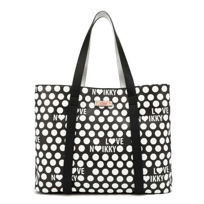 DOTTIE SHOPPING BAG - Black