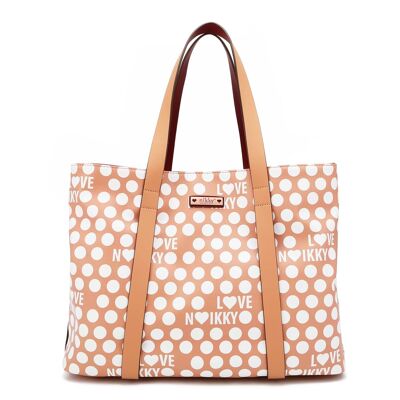 BOLSO SHOPPER "DOTTIE" - Beige