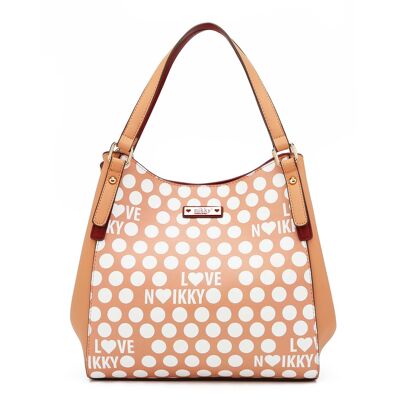 "DOTTIE" SHOULDER BAG - Beige
