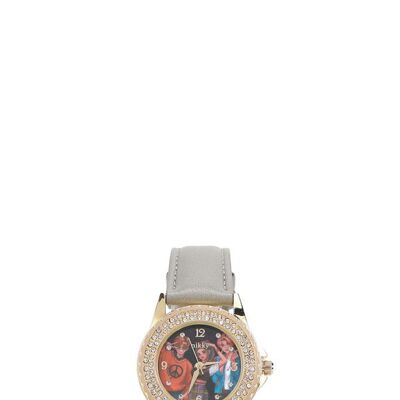MEDIUM DOUBLE DIAMOND "SIDNEY" WATCH - Pop Generation Gray