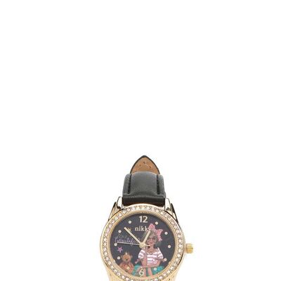 BOY'S DIAMOND WATCH "VIVIAN" - Eye Contact Black