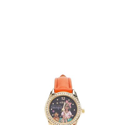 OROLOGIO DA BAMBINO CON DIAMANTI "VIVIAN" - Mattone contatto visivo