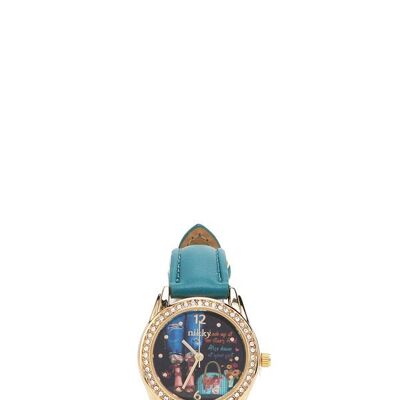 BOY'S DIAMOND WATCH "VIVIAN" - Lovely Feet Blue