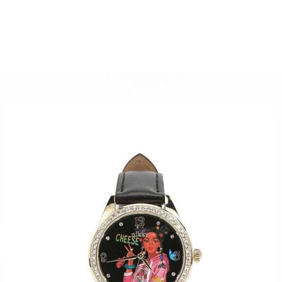 DIAMOND WATCH "OLIVIA" - Alyssa Dreams Future Black