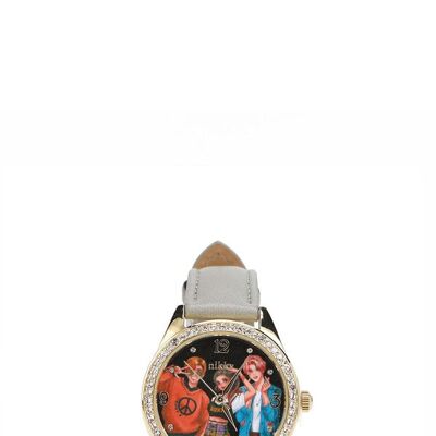 DIAMOND WATCH "OLIVIA" - Pop Generation Gray