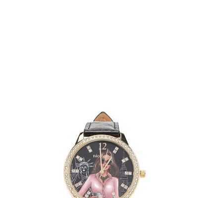 RELOJ CLÁSICO DIAMANTE - Career Woman Black