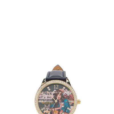 CLASSIC DIAMOND WATCH - Journey Of Stephanie Navy