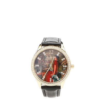 RELOJ CLÁSICO DIAMANTE - Memory Of Rome Black