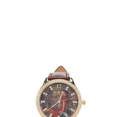 RELOJ CLÁSICO DIAMANTE - Memory Of Rome Brown