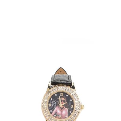 CLASSIC DOUBLE DIAMOND WATCH - Career Woman Black
