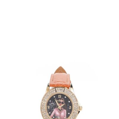 RELOJ CLÁSICO DIAMANTE DOBLE - Career Woman Pink