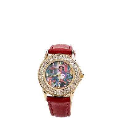CLASSIC DOUBLE DIAMOND WATCH - Cozy Street In Milan Red