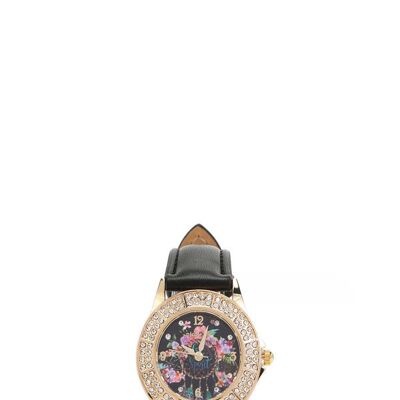 RELOJ CLÁSICO DIAMANTE DOBLE - Dream Of All Colors Black