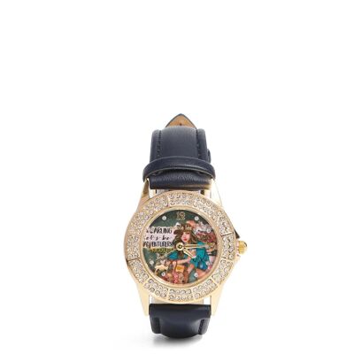 RELOJ CLÁSICO DIAMANTE DOBLE - Journey Of Stephanie Navy