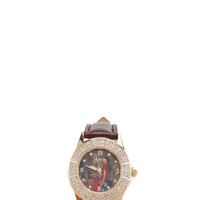 CLASSIC DOUBLE DIAMOND WATCH - Memory Of Rome Brown