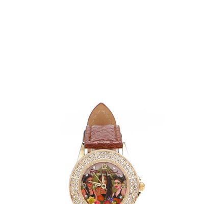 CLASSIC DOUBLE DIAMOND WATCH - Together We Stand Brown